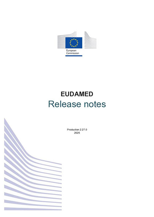 EUDAMED Release notes 2026
